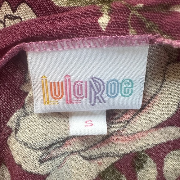 LuLaRoe Floral Kimono Duster Cardigan - Picture 2 of 4